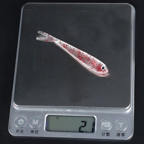 Split tail small colorful fish soft fish 75mm 6.5g Luya bait simulation soft bait with hook package lead fish fishing gear accessories