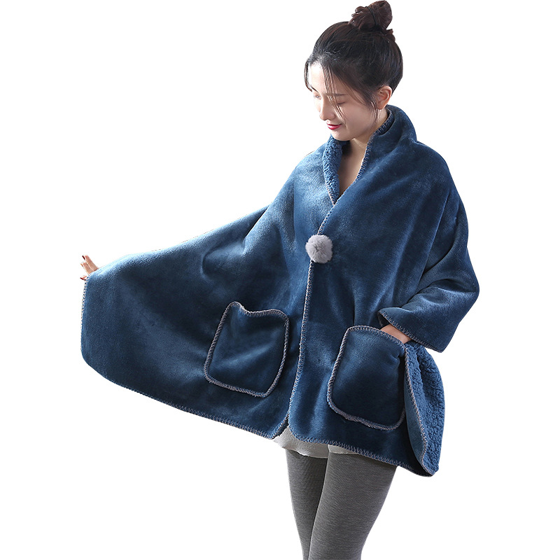 Mantón manta de coral cálido manta de franela manta de ocio manta de sofá manta de oficina pijamas en casa al por mayor