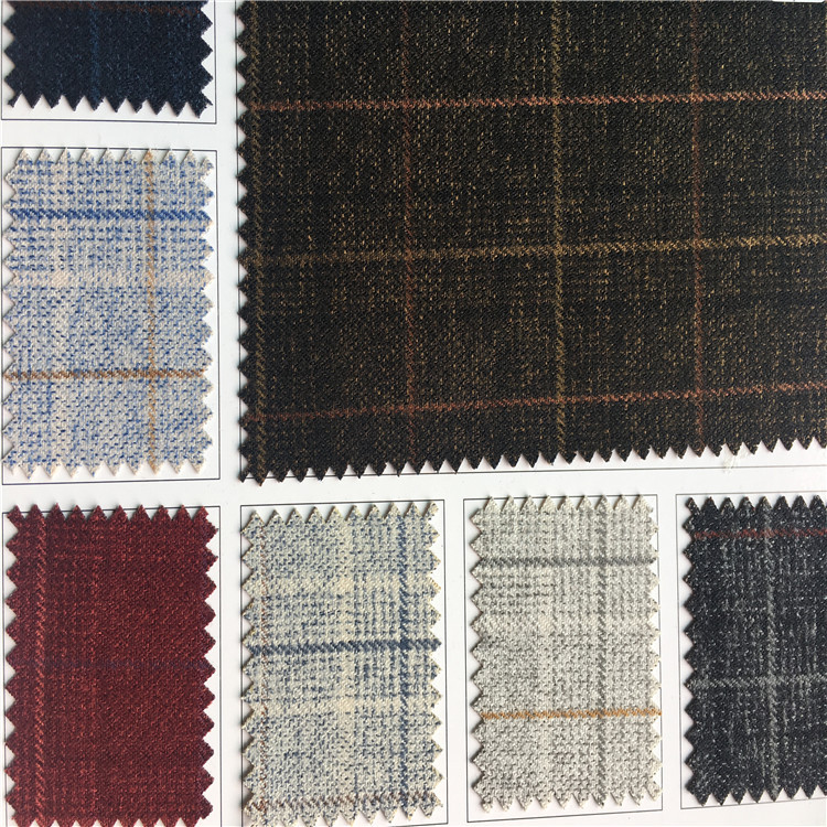 现货TR色织格子服装布料面料 春秋男女时尚外套连衣裙装布料批发