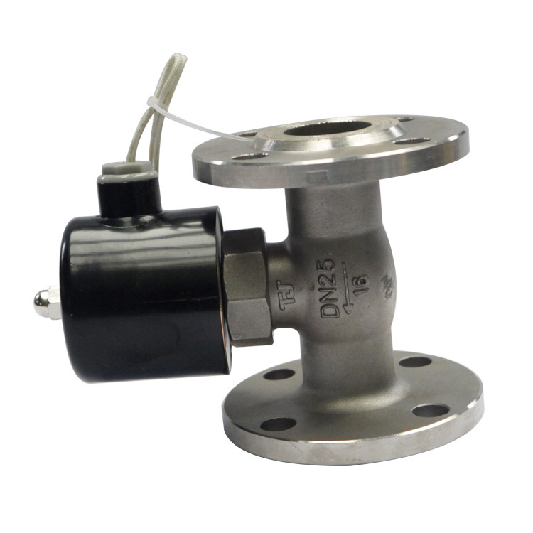 销售US不锈钢2L法兰连接电磁阀 不锈钢蒸汽电磁阀