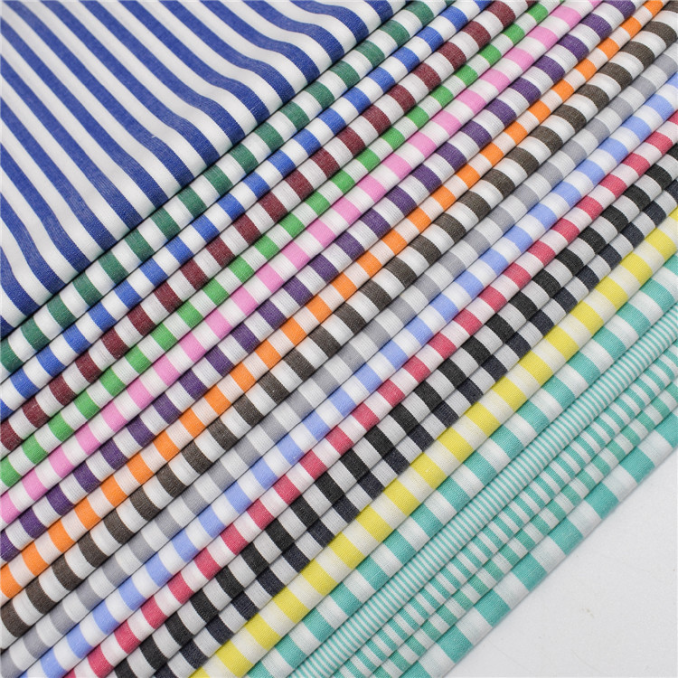 现货供应色织条面料 条纹面料 色织条子布料 时装衬衫条纹面料