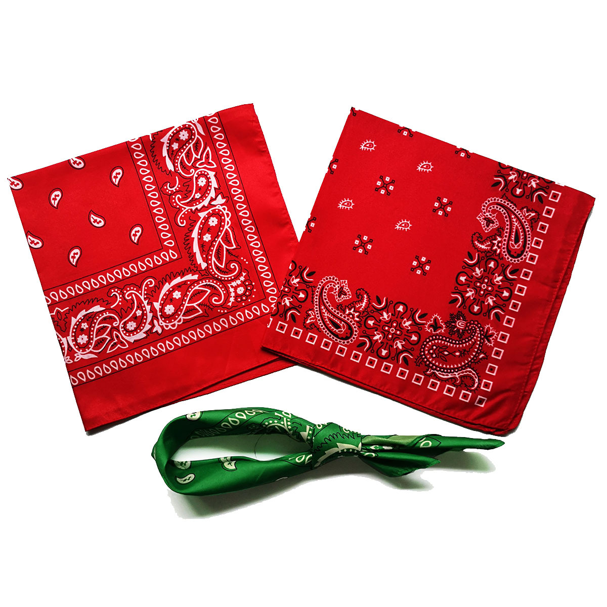 Polyester Cashew Flower Amoeba Hip-Hop Square Scarf Outdoor Sports Street Dance Mask Riding Headscarf Scarf Multicolor
