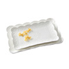 European -style relief dim sum flat plate ceramic rectangular plate dining plate fruit plate Japanese -style sushi dish disk fish plate