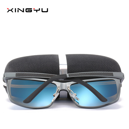 New men's polarized sunglasses all-aluminum magnesium sunglasses series carbon fiber leg accessories XY160 sunglasses