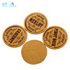 Factory professional ordering Cork coaster new paper printing cork cushion advertising promotion gift coin