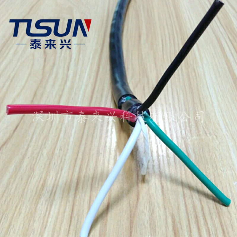 户外室外专用 SJTW 4芯12AWG  耐温105℃ 抗紫外线UV防水电源线