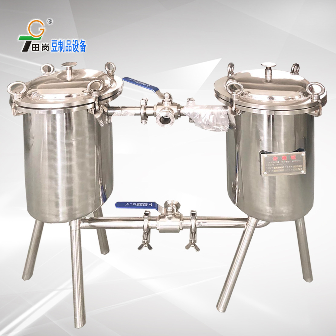 厂家直销田岗豆浆过滤机双联熟浆过滤设备无菌