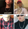 Necklace stainless steel hip-hop style, chain