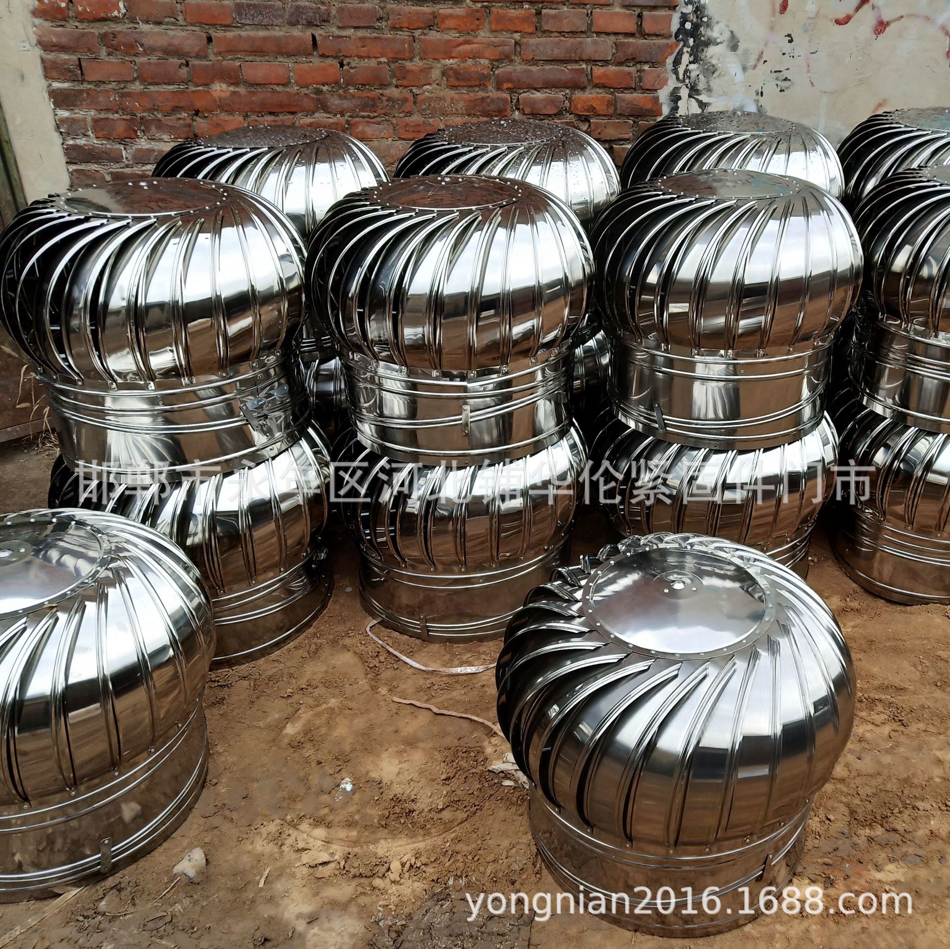 成品无动力通风器 养殖屋顶除臭风帽 彩钢厂房降温散热不锈钢风球