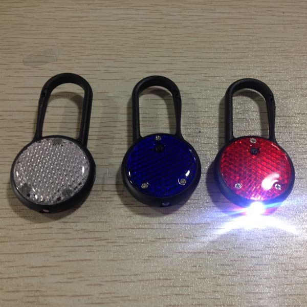 供应圆型闪灯钥匙扣,LED警示灯,安全灯,自行车尾灯