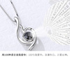 Stone inlay, brand advanced universal necklace, silver 925 sample, high-quality style, light luxury style