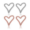 Set heart shaped, accessory, necklace and earrings, ring, silver 925 sample, wholesale