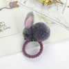 Cute three dimensional rabbit, plush hairgrip, demi-season children's elastic hair rope