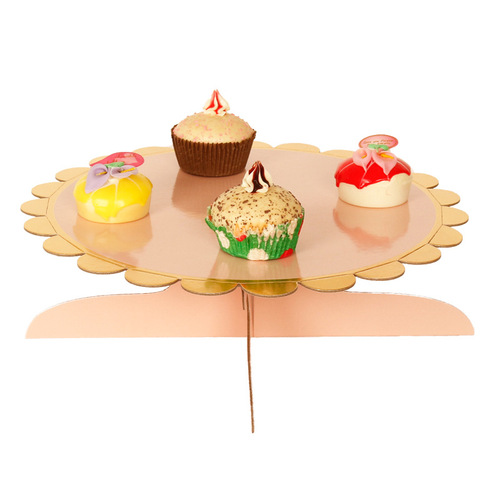 Manufacturer wholesale single-layer paper cake stand, children's birthday party decoration supplies, disposable dessert stand