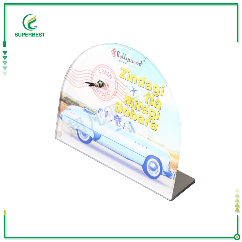 创意动漫 亚克力L形闹钟台历 亚克力礼品3d uv打印制作