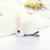 Cute three dimensional rabbit, plush hairgrip, demi-season children's elastic hair rope