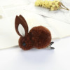 Cute three dimensional rabbit, plush hairgrip, demi-season children's elastic hair rope