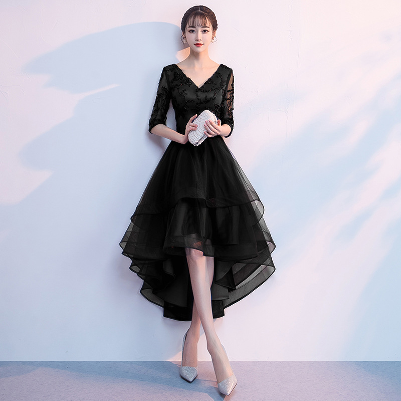 Vestido de Noche para Mujer, Estilo 2025, Elegante, Distinguido, Delgado, para Fiestas de Sociedad, Vestido Midi