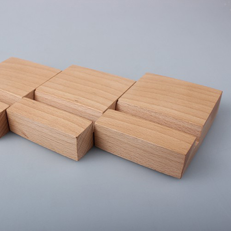 Paisaje artesanal de madera soporte de teléfono móvil base de escritorio creativo perezoso universal de madera maciza titular de teléfono móvil Logotipo de letras