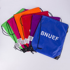 Printed 210D polyester drawstring bag, waterproof drawstring backpack, marathon sports bag, event bag