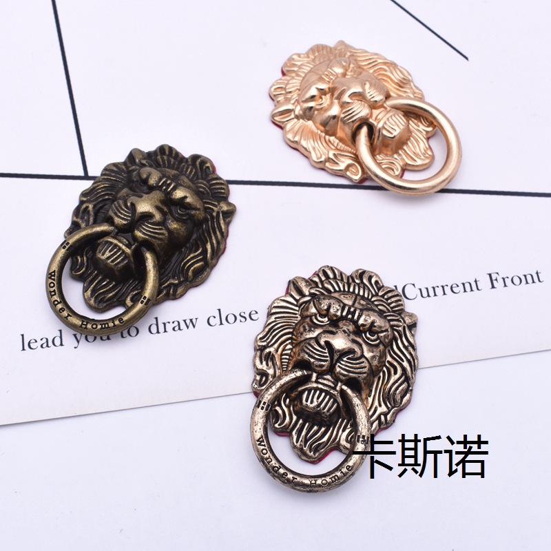 Fanxino Lion Head All-Metal Ring Stand Dual-Use Retro Style Alloy Phone Case
