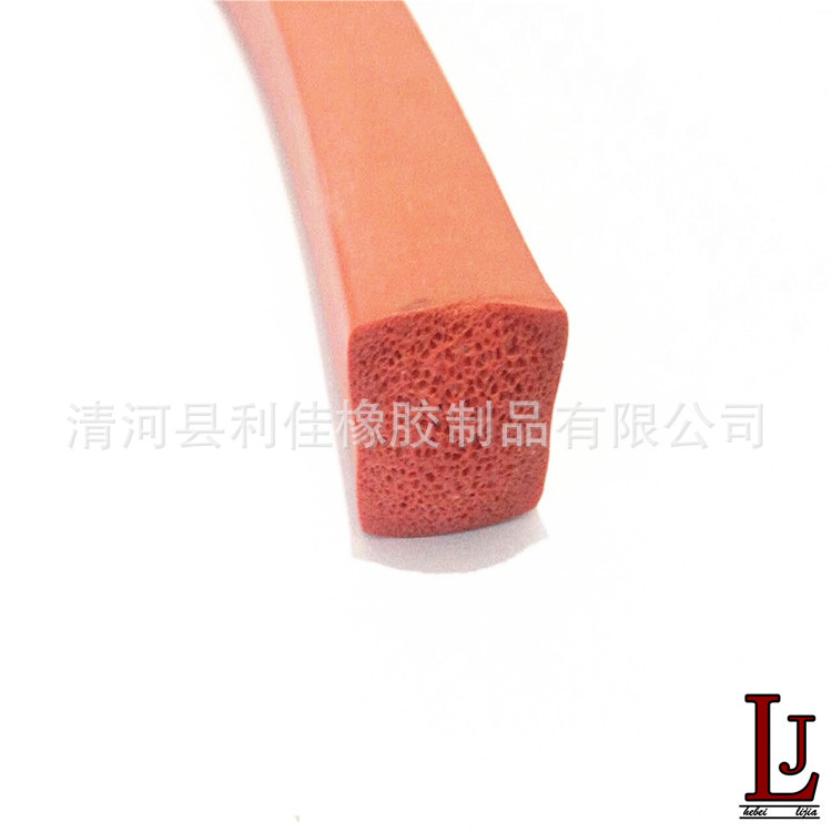 厂家供应硅胶发泡密封条，硅胶条
