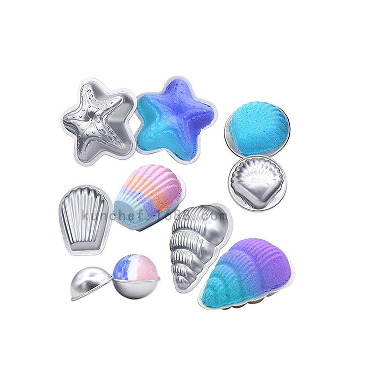 Nueva Exportación libre combinación única varias formas hechas a mano jabón baño sal bola molde explosión baño sal bola molde