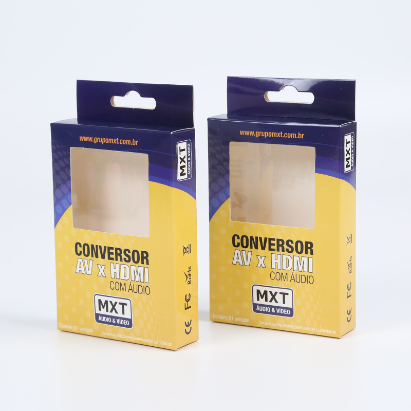 源头批发开窗纸盒定 白卡纸彩盒定 制镂空折叠挂式纸盒