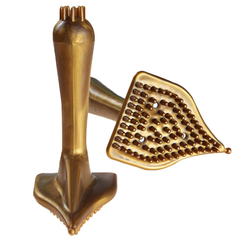 Strong magnetic triangle meridian brush, Shufu five elements essential oil body brush, whole body active muscle magnet massage brush wholesale