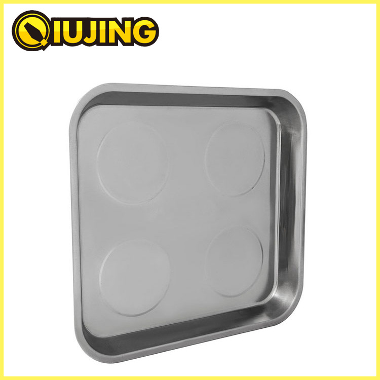四方不锈钢磁盘，磁性工具盘，磁性工具，磁性吸碗，磁性吸盘，