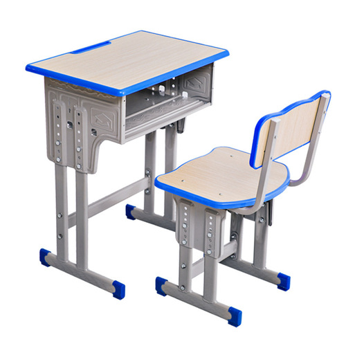 Primary and secondary school students classroom single-person lifting desk and chair children tutoring training class learning writing desk set 