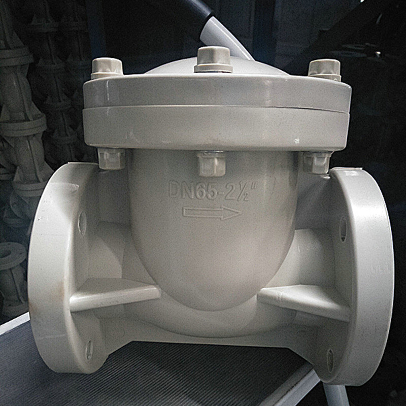 pph卧式止回阀   各种规格pph横式止回阀  pp止回阀软密封隔膜式