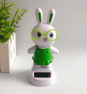 Car ornaments Car Accessories Creative Cartoon - about-115-high-green-rabbit