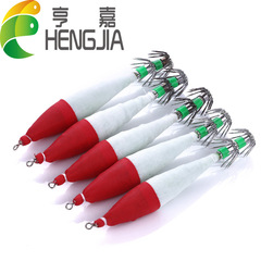 HENG JIA Hengjia fishing gear luminous squid hook, luminous squid needle bait, deep sea fishing squid fake bait