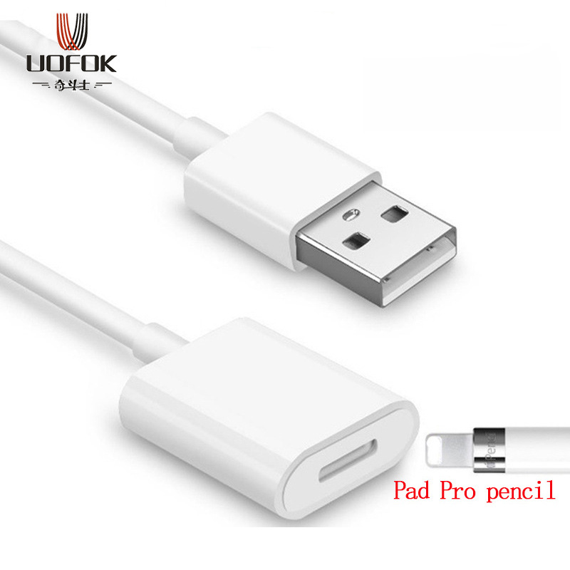 Cruz-frontera aplicable de Apple lápiz de escritura capacitiva lápiz USB a Rayo de extensión femenina cable de carga