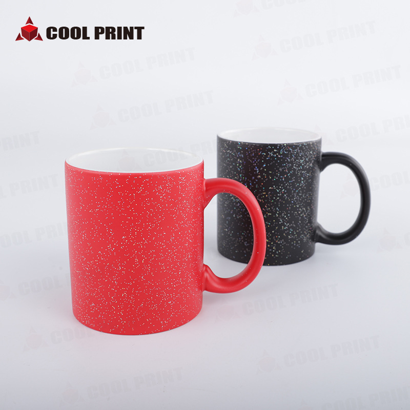 La misma taza de cielo estrellado de Douyin cambia de color en caso de calor, taza mágica, impresión de fotos personalizada, regalo de Tanabata, taza recubierta de transferencia de calor