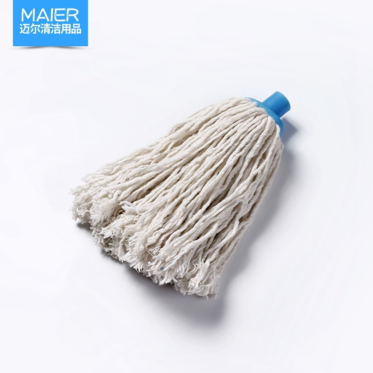 Simple cotton mop thickened floor cleaning mop round head white cotton mop factory wholesale Simple cotton mop thickened floor cleaning mop round head white cotton mop factory wholesale