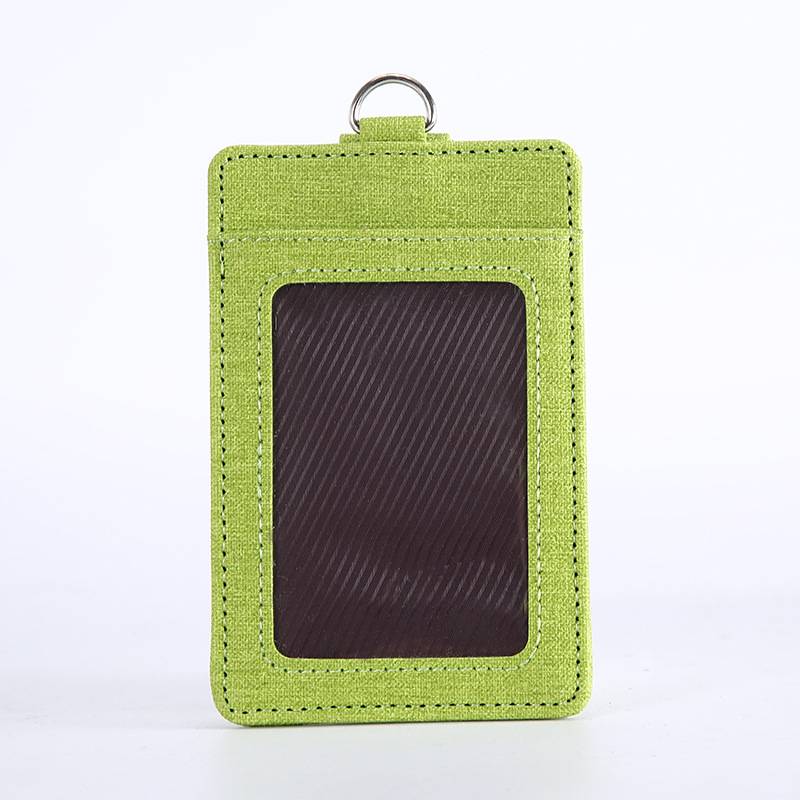 Titular de la tarjeta de identificación de trabajo al por mayor de fábrica titular de la tarjeta de PU insignia telescópica hebilla cordón control de acceso titular de la tarjeta de bus con cordón