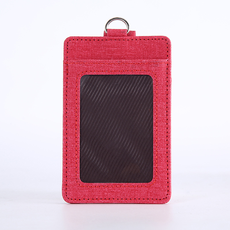 Titular de la tarjeta de identificación de trabajo al por mayor de fábrica titular de la tarjeta de PU insignia telescópica hebilla cordón control de acceso titular de la tarjeta de bus con cordón