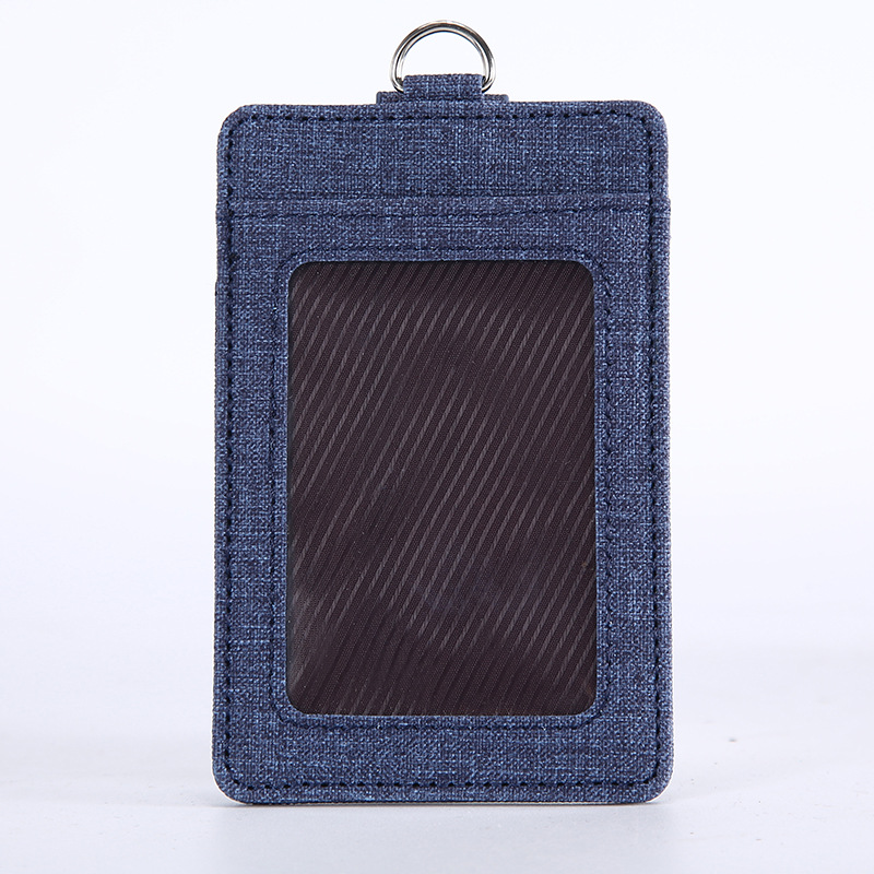 Titular de la tarjeta de identificación de trabajo al por mayor de fábrica titular de la tarjeta de PU insignia telescópica hebilla cordón control de acceso titular de la tarjeta de bus con cordón