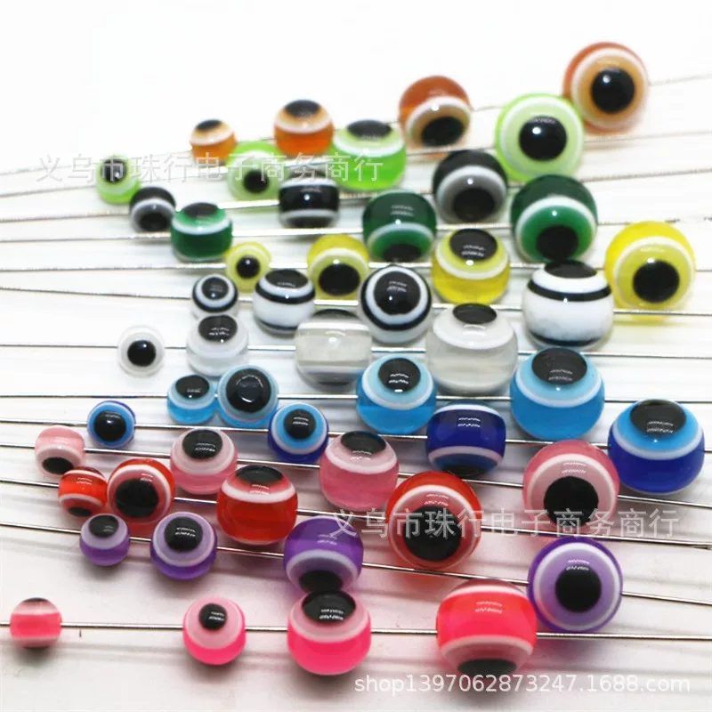 Transparent beads, accessory, accessories, 4-12mm, through hole