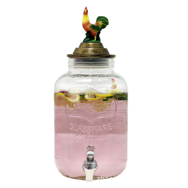 5 -liter rooster elephant cover with faucet glass buffet beverage…