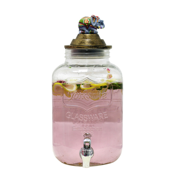 5 -liter rooster elephant cover with faucet glass buffet beverage…