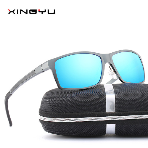 New men's polarized sunglasses all-aluminum magnesium sunglasses series carbon fiber leg accessories XY160 sunglasses