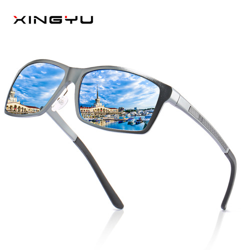 New men's polarized sunglasses all-aluminum magnesium sunglasses series carbon fiber leg accessories XY160 sunglasses