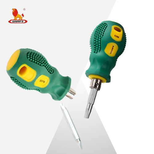 Power Lion Plastic Handle Screwdriver Cross and Flat Head Screwdriver Multifunctional Home Use Pliers Guangdong Industrial Magnetic