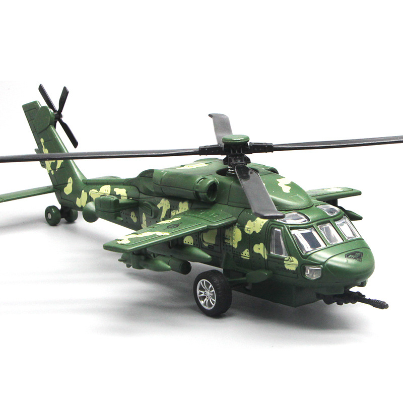 Negro águila helicóptero aleación modelo de aviación modelo de juguete Venta caliente al por mayor niño niños juguete avión