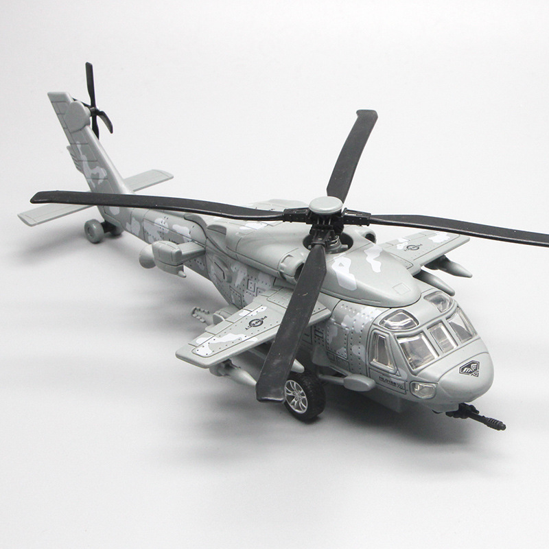 Negro águila helicóptero aleación modelo de aviación modelo de juguete Venta caliente al por mayor niño niños juguete avión