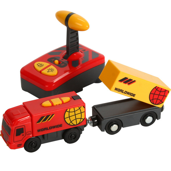 Electric wooden train