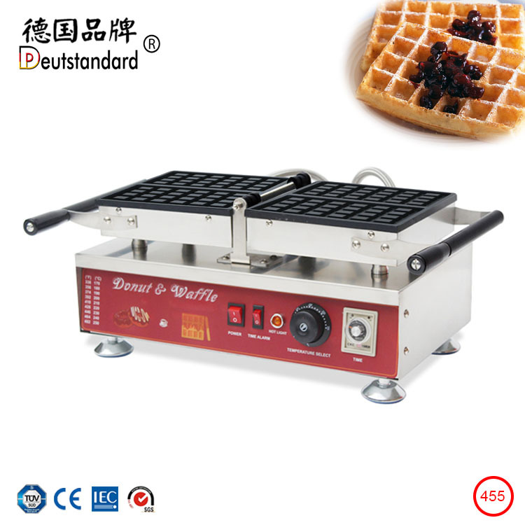 商用双面反转华夫炉华夫饼机松饼机方形格子华夫烤炉华夫小吃设备